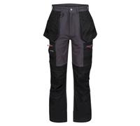 Regatta Professional Mens Softshell Stretch Work Trousers - Iron/Black - 36R - Iron/Black