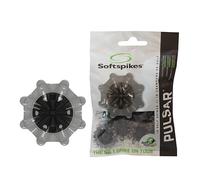 SOFTSPIKES Golf Spikes Pulsar Fast Twist 3.0 Grey Golf Spikes, Grey/ Black, Clamshell of 1 set UK