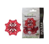 SOFTSPIKES Golf Spikes Pulsar Fast Twist 3.0 Red Golf Spikes, Cherry/ White, Bag of 1 set UK