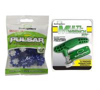 SOFTSPIKES Pulsar Cleat FTS 30 AzureWhite Bag of 1 set Multi Wrench KitGre