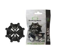 SOFTSPIKES Pulsar Golf Cleats Fast Twist 3.0-18 Count Clamshell, Black