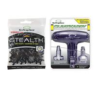 SOFTSPIKES Stealth (Pins) Golf Spikes, Black/Silver, Bag of 1 Set UK & CleatKaddy