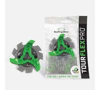 Softspikes Tour Flex Pro Fast Twist 3.0 Golf Spikes - 18 Count, Green/Charcoal
