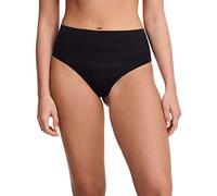SoftStretch Stripes High Waist Thong Black Black One Size