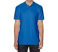 Gildan Men's SoftStyle Double Pique Polo Shirt in Royal | Size: 2XL Gildan Royal 2XL