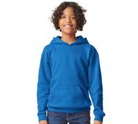 Softstyle Plain Midweight Hoodie Gildan Blue 12-13 Years