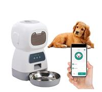 SOFTTO Automatic Feeders 3.5L Smart Automatic Pet Feeder Dog Cat Feeder Food Bowl Dispenser Voice Recorder Timer And 2L Pet Waterer Drinking Fountain for dogs and cats(Only Wifi Pet Feeder)