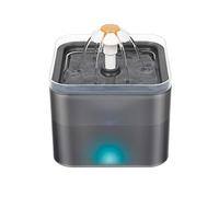 SOFTTO Automatic Feeders 3.5L Smart Automatic Pet Feeder Dog Cat Feeder Food Bowl Dispenser Voice Recorder Timer And 2L Pet Waterer Drinking Fountain for dogs and cats(Gray Pet Waterer)