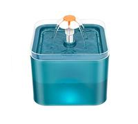 SOFTTO Automatic Feeders 3.5L Smart Automatic Pet Feeder Dog Cat Feeder Food Bowl Dispenser Voice Recorder Timer And 2L Pet Waterer Drinking Fountain for dogs and cats(Cyan Pet Waterer)