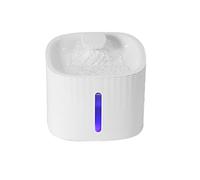 SOFTTO Automatic Feeders 3L USB Pet Water Feeder Automatic Smart Drinker Water Auto Feeder Bowl For Cat Dog Drinking Bowl Fountain Water Fountain for dogs and cats(White With Lamp-2PCs)