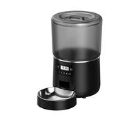 SOFTTO Automatic Feeders 4L Automatic Pet Feeder Cat And Dog Smart Food Dispenser With Timing Recording Function To Prevent Food Stuck for dogs and cats(Nero)