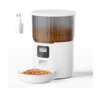 SOFTTO Automatic Feeders 4L Pet Feeder Cat Dog Smart Food Dispenser Regular Quantitative Feeding With Voice Recording Automatic Feeding Pet Supplies for dogs and cats(Button Version C)