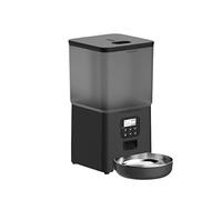 SOFTTO Automatic Feeders 6L Cat Timing Feeder Tuya APP Smart Cat Feeder Pet Dog Food Automatic Dispenser Suitable For Small Cats And Dogs Remote Feeding for dogs and cats(Button control)