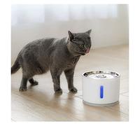 SOFTTO Automatic Feeders Pet Automatic Drinking Fountain Stainless Steel For Pet Cat Dog Feeder Drink Bowl Dog Drinking Fountain for dogs and cats(C)