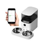 SOFTTO Automatic Feeders Tuya Automatic Feeder For Cats & Dogs With Two-Way Splitter Double Bowls 2.4G Camera Pet Feeder Food Dispenser for dogs and cats(APP Two Bowls)
