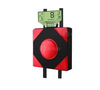 SOFTTO Boxing Gym Equipment Strength Testing Punch Bag, 2 in 1 Boxing Force Testing Machine, Boxing Bag Kickboxing Machine Gifts Interactive Game Event for Kids or Adult to Exercise(35x35x10 red)