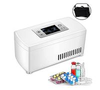 SOFTTO Mini Fridges Medicine Cooling Box Mini Mini Refrigerator Insulin Cooler Travel Camping Outdoor Home for Bedroom Dorm Car Travel