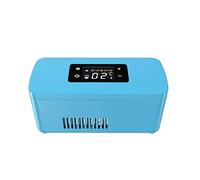 SOFTTO Mini Fridges Mini Portable Insulin Refrigerator Mini-Fridge Household Refrigerator Insulin Cooler Travel Case Diabetic For Car, Travel(Klein Blue)