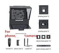 SOFTTO Teleprompter Portable Teleprompter For Tablet Phone Camera Teleprompter For Video Recording Live Broadcast With Remote Control Wide Device Compatibility(For PhoneCamera)