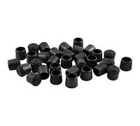 softtouch 1" Rubber Chair Leg Tip Replacement for Surface Protection and Noise Dampening, Black (32)