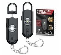 Softvox Personal Safety Alarm Keychain for Women 2PCS, Safe Sound Alarm for Women, Children & Elderly Emergency Call - 130 dB Loud Defense Siren with LED Strobe Light Personal Security Key Ring