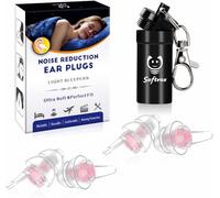 Softvox Small Ear Plugs for Sleeping, 2 Pairs Ear Plugs for Adults and Kids with Small Ear Canals - Noise Reduction for Snoring, Work, Travel, Gardening, Concerts - 31dB