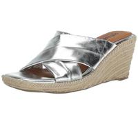 SoftWalk Women's Hastings Sandal, Silver, 10 Narrow