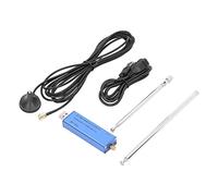 Software Defined Radio Receiver Kit with RTL2832 ADC Chip and 0.5 PPM TCXO, 25-1760MHz Receiver with Passive Cooling Aluminum Housing, SMA F Connector, Antenna, and Socket