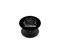 Software Developer Bug Monster It's A Feature PopSockets Adhesive PopGrip