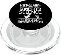 Software Developer Computer Dinosaurs Computer Science PopSockets PopGrip for MagSafe