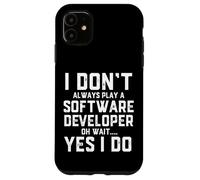 Software Developer Costume Programmer Full Stack Dev Coding Case for iPhone 11