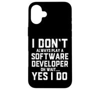 Software Developer Costume Programmer Full Stack Dev Coding Case for iPhone 16 Plus