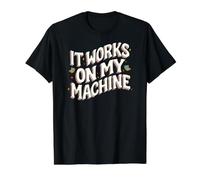 Software Developer It Works On My Machines Value Graphic T-Shirt, Men, Black, M
