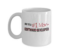 Software Developer Mug - Best Super Number 1 One Mom Ever For Mother's Day Birthday Bday Funny I Love Coffee Gift Cup Cute New Ideas From Daughter Son Kids