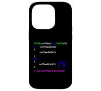Software Developer PC Nerd Coffee Drink Coding Coder HTML Case for iPhone 14 Pro