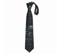 (Software Developer Programming Code On Black Background=10867) Men's Tie Printed Skinny Tie Fashion Cool Necktie for Men, Casual Gentleman Novelry Funny Suit Neck Ties