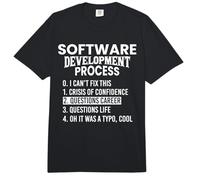 Software Development Process Python Coding & T Shirt Design Comfort Colors Adult Heavyweight T-Shirt