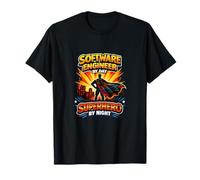 Software Engineer by Day Superhero by Night Humor T-Shirt