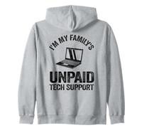 Software Engineer Coders I'm My Family's Unpaid Tech Support Zip Hoodie