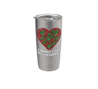 Software Engineer Commit Code Not Memories Stainless Steel Insulated Tumbler