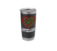 Software Engineer Commit Code Not Memories Stainless Steel Insulated Tumbler