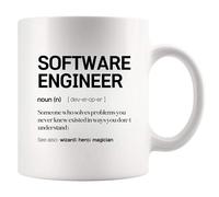 Software Engineer Definition Engineering Gifts | Ceramic Coffee Mug | 11 OZ