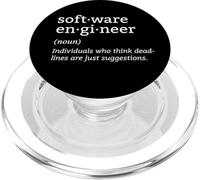 Software-Engineer Developer Definition Coder Programming PopSockets PopGrip for MagSafe