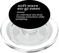 Software-Engineer Developer Definition Coder Programming PopSockets PopGrip for MagSafe