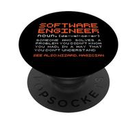 Software-Engineer Developer Definition Programming Coder PopSockets Adhesive PopGrip
