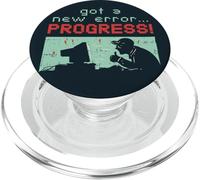 Software Engineer Got A New Error Progress Quote Programming PopSockets PopGrip for MagSafe