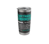 Software Engineer Someone Who Solves A Problem You Didn't Stainless Steel Insulated Tumbler