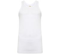 SOFTY® 6 Pack Men's Pure Cotton Vests Bodybuilding Training Gym Basketball Tank Tops Basic Plain Color Casual Undershirt (WHITE, X-LARGE)