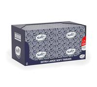 Softy Extra Large Facial Tissues - Soft and Strong Large Facial Tissues - 24 Boxes of 80 x 2-Ply Tissues