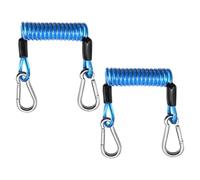 SOGA for Surfboard, Heavy Duty Connector with Carabiner - 2 Piece Kayak Paddle Rope - for Outdoor Activities such as Navigation, River and Sea, Camping